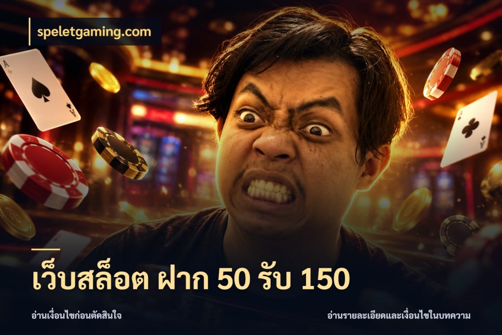 เว็บสล็อต ฝาก 50 รับ 150 รูปแบบโบนัสกับสิทธิ์ของสายเกม กับ speletgaming.com
