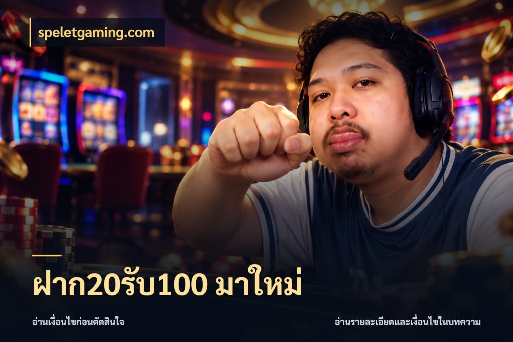 ฝาก20รับ100 มาใหม่ สนุกกับตัวเลือกโปรในสไตล์ของคุณ สไตล์ speletgaming.com