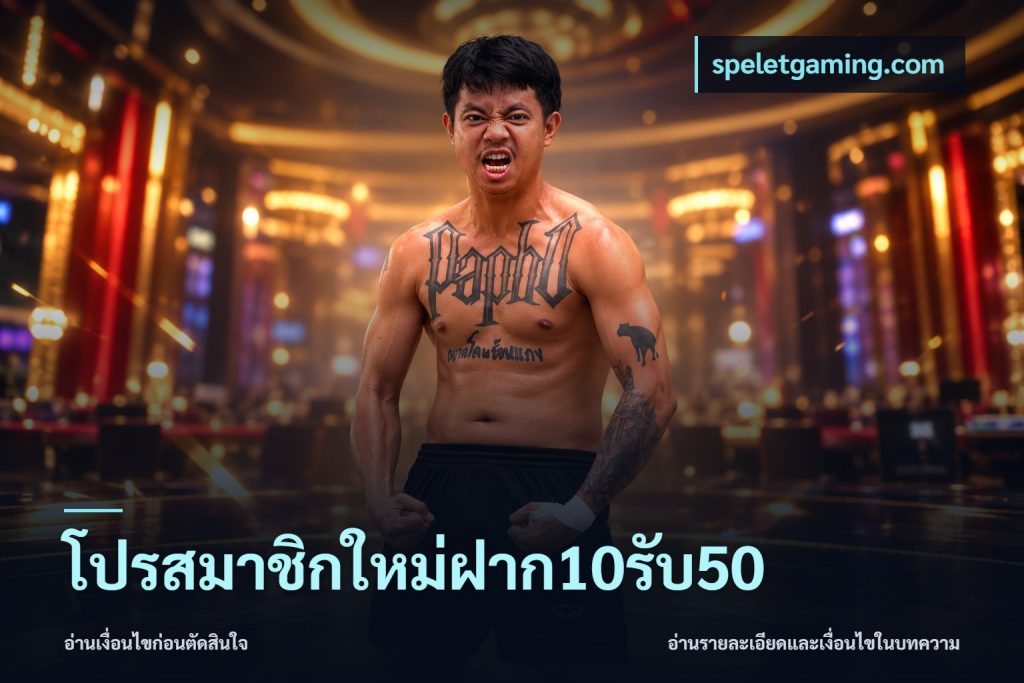 โปรสมาชิกใหม่ฝาก10รับ50