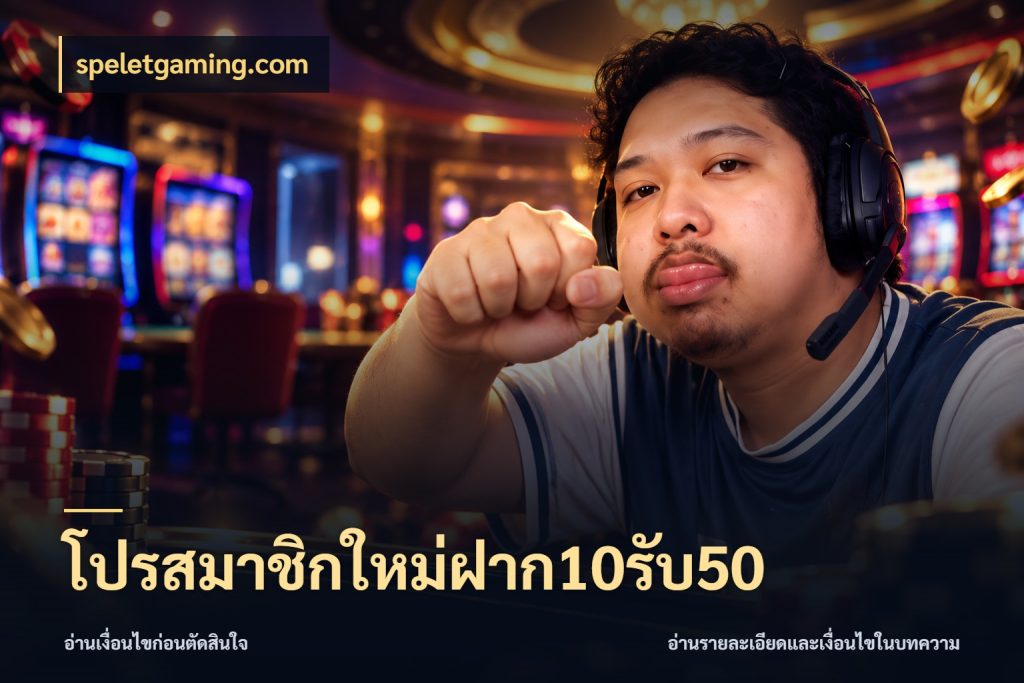 โปรสมาชิกใหม่ฝาก10รับ50 สนุกกับตัวเลือกโปรในสไตล์ของคุณ ในมุม speletgaming.com