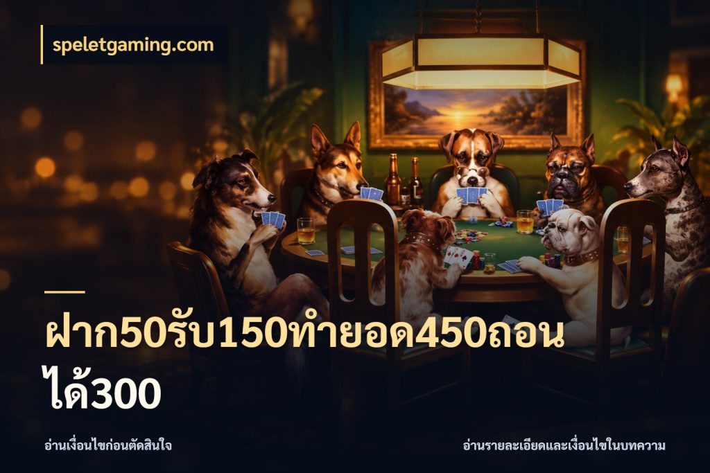 ฝาก50รับ150ทำยอด450ถอนได้300 speletgaming.com ยอดฝากและยอดรับในมุมของคนชอบลุ้น