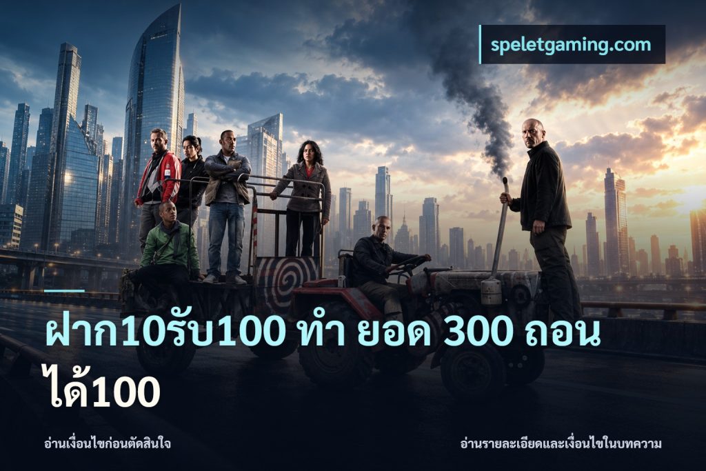 ฝาก10รับ100 ทํา ยอด 300 ถอนได้100