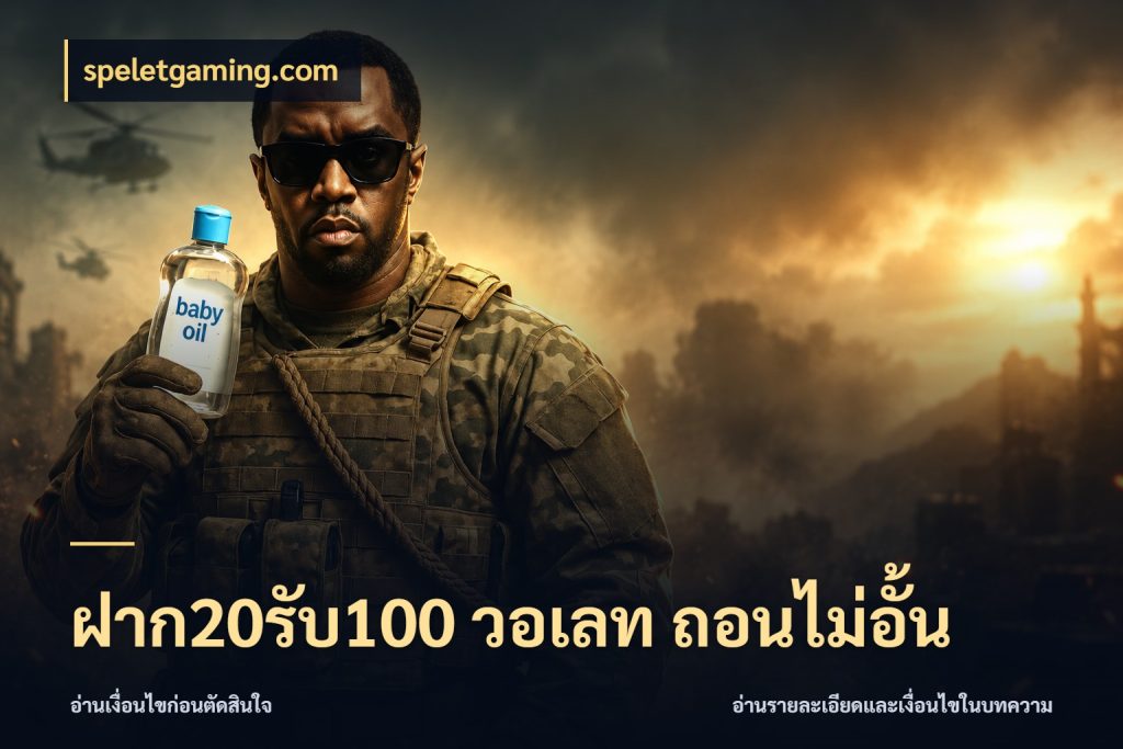 ฝาก20รับ100 วอเลท ถอนไม่อั้น โปรกับเกมที่ชอบเลือกให้ตรงสไตล์ ในมุม speletgaming.com