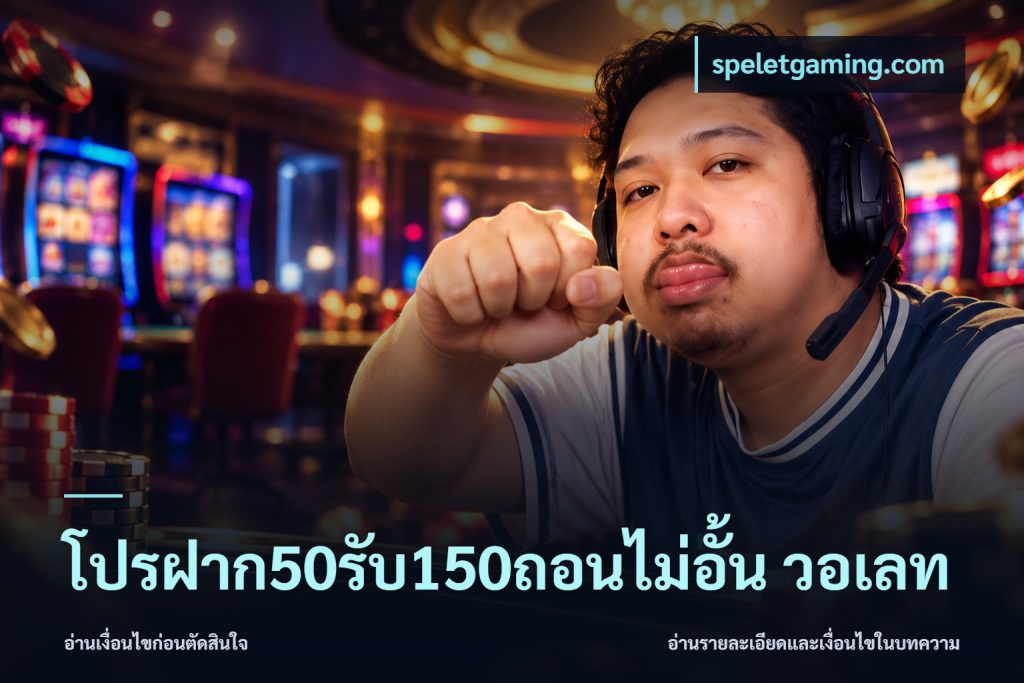 โปรฝาก50รับ150ถอนไม่อั้น วอเลท