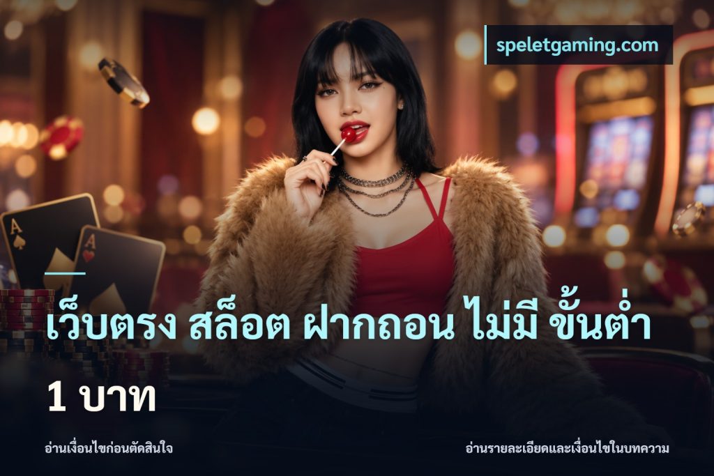 เว็บตรง สล็อต ฝากถอน ไม่มี ขั้นต่ำ 1 บาท