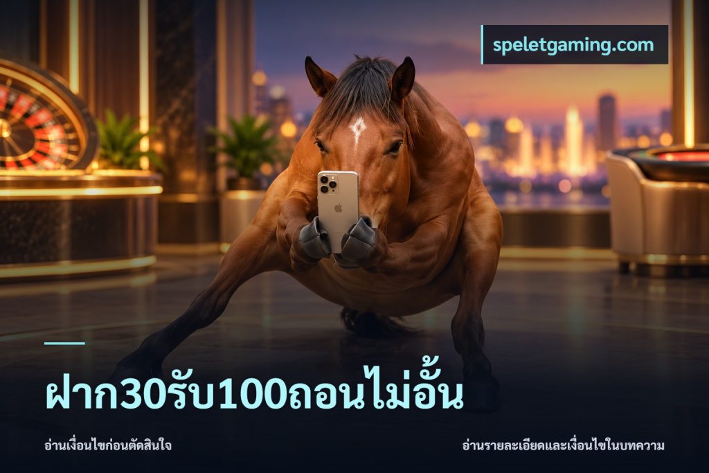 ฝาก30รับ100ถอนไม่อั้น