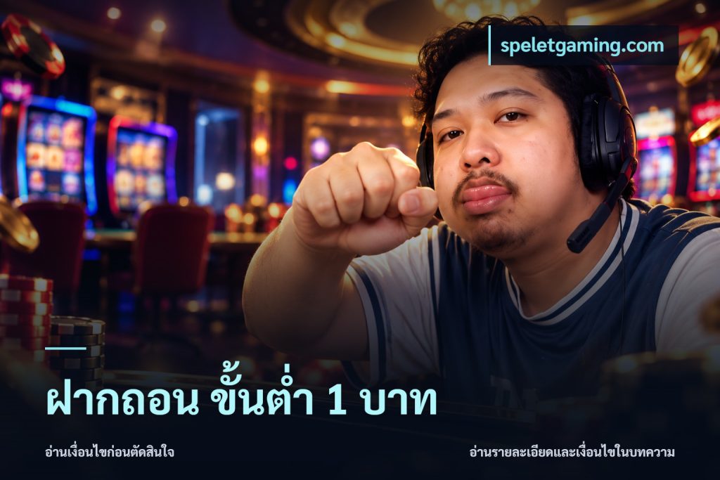 ฝากถอน ขั้นต่ำ 1 บาท