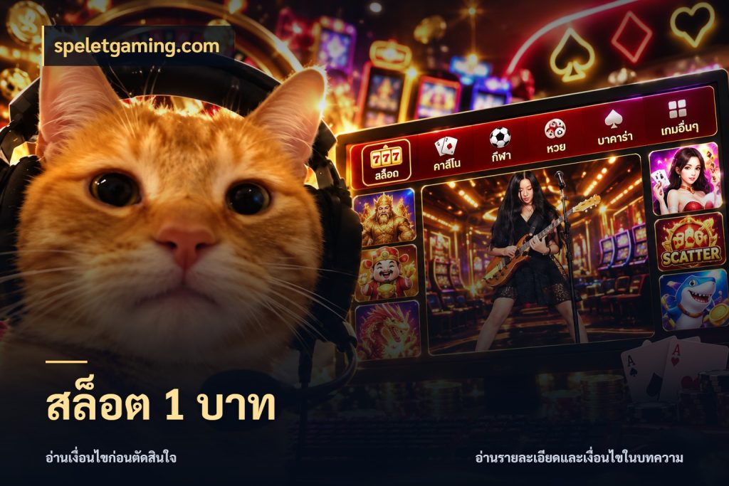สล็อต 1 บาท ยอดเริ่มต้นน่าจับตากับสิทธิ์ที่เกี่ยวข้อง ในมุม speletgaming.com