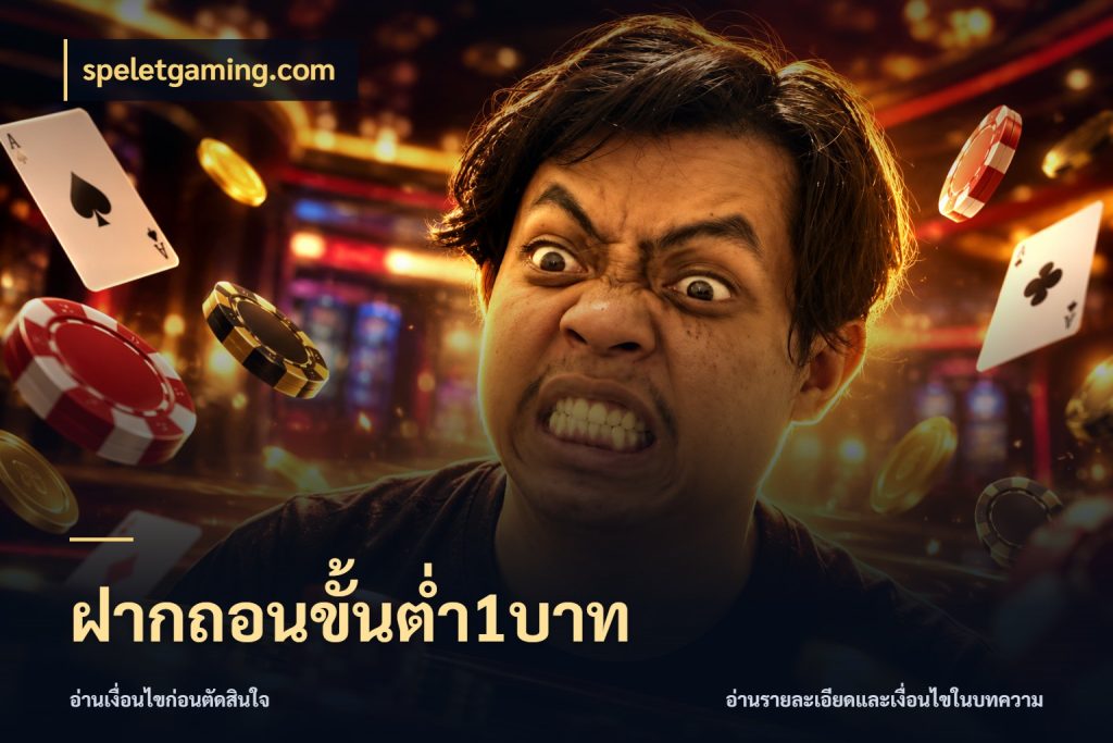 ฝากถอนขั้นต่ำ1บาท เลือกสไตล์จากยอดและรูปแบบที่ตรงใจ กับ speletgaming.com