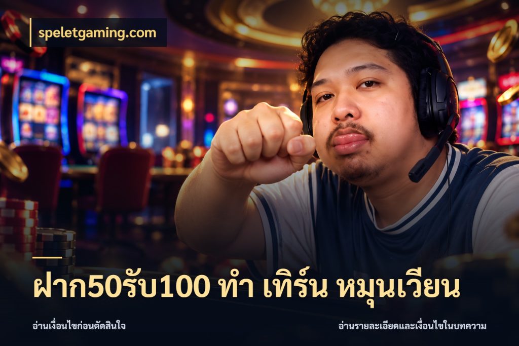 ฝาก50รับ100 ทํา เทิร์น หมุนเวียน สายโบนัสเลือกจังหวะสนุกได้อย่างไร สไตล์ speletgaming.com
